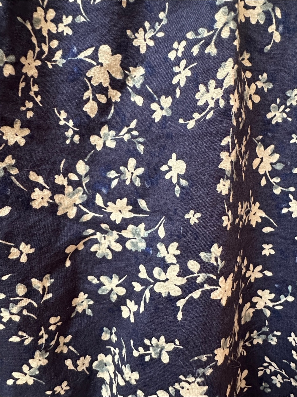 GAP Navy Blue Floral Button-Front Top - Picture 5 of 5